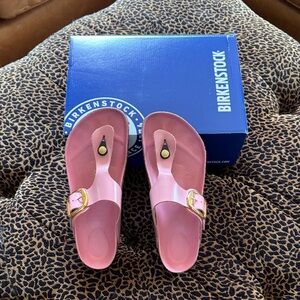 Birkenstock Gizeh Big Buckle Pink Thong Sandals